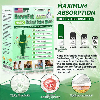 🎁Official Store | 🍋 solaroza® Moringa & Berberine 10-IN-1 Advanced Nano Microneedle 1 Patch (Once Daily, visible changes in 7 days) ✅ Obesity, Diabetes, Sleep Apnea, And Joint Issues