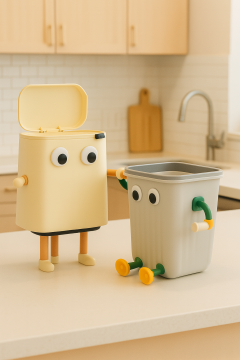 Funny Stick-On Legs & Hook Hands – Decor for Tissue Box or Bin